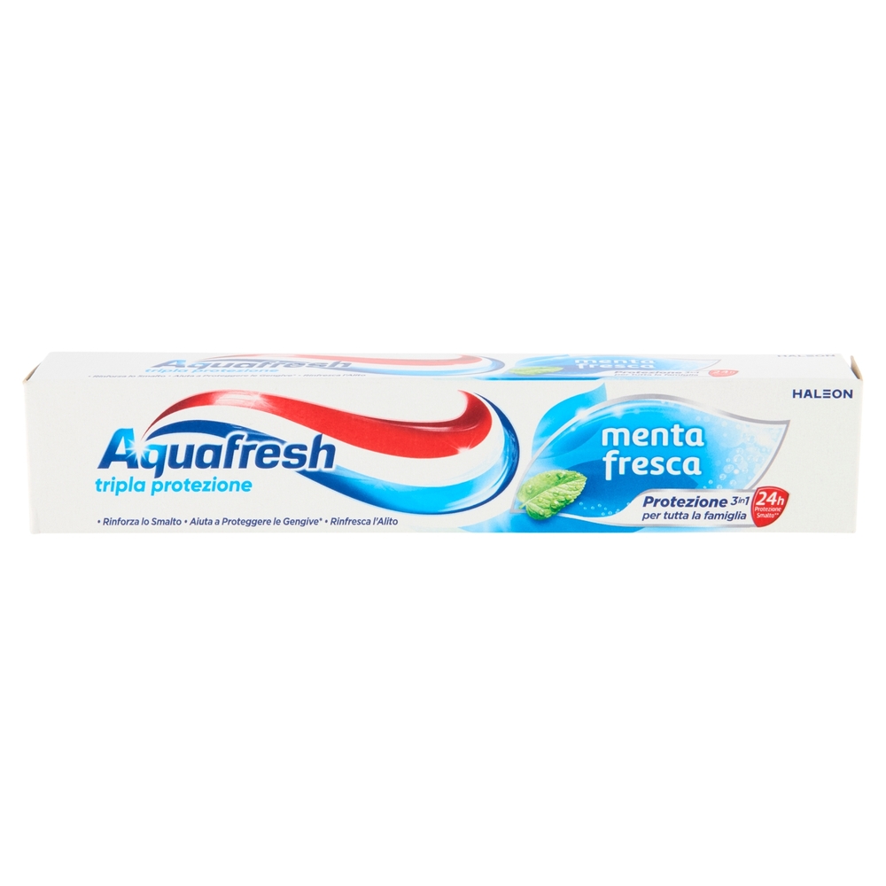 Aquafresh Tripla protezione dentifricio 3 in 1 gusto menta fresca e protezione denti 75 ml